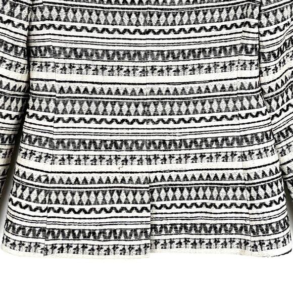 Banana Republic Womens Blazer Jacket Aztec Tribal Business Office Neutral 2 NWT - Picture 8 of 14